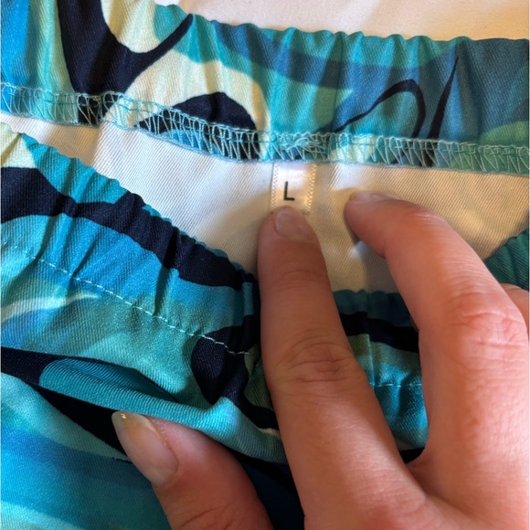 Blue Swirl Mini Skirt - Picture 3 of 3